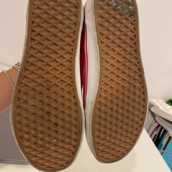 Lightly Used Red Old School Vans - Picture 5 of 7